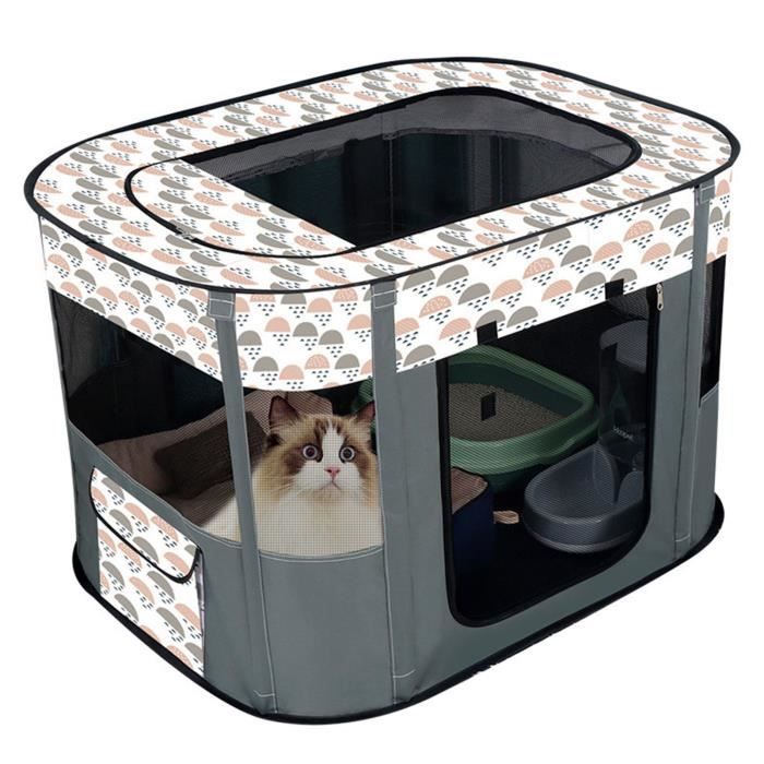 Comparer les prix de Vvikizy Chambre de Livraison Pliable pour Chat Maison Chat Amovible Respirant Dog Parc Jeu