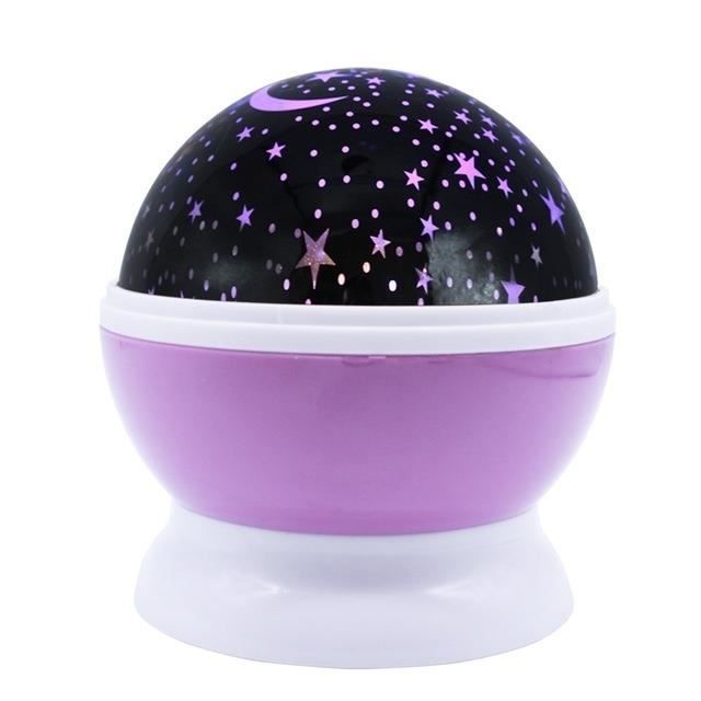 Veilleuse Led étoiles Ciel étoilé Batterie Usb Night Light Projecteur Luminaria Moon Nouveauté Table Lamp Pour Enfants Violet