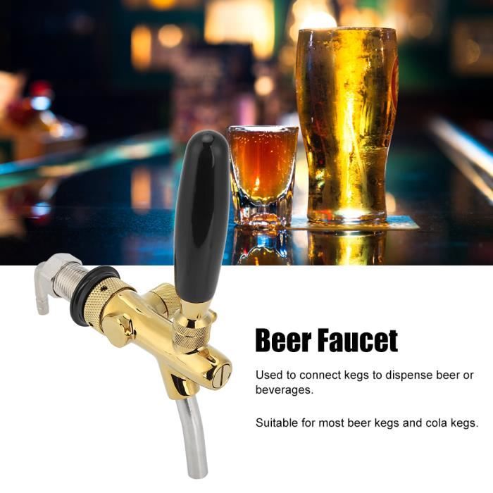 Robinet à Bière Réglable Tsingseen - G5/8 Avec Manche Or