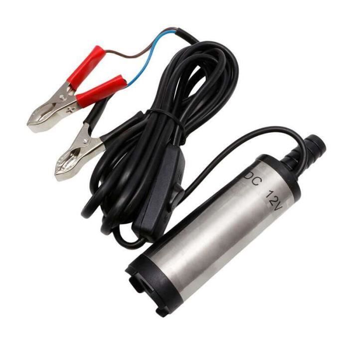 Pompe à Carburant 12V Submersible - Acier Inox, Filtre Intégré, Câble 3 M Avec Interrupteur - Pour Diesel, Eau
