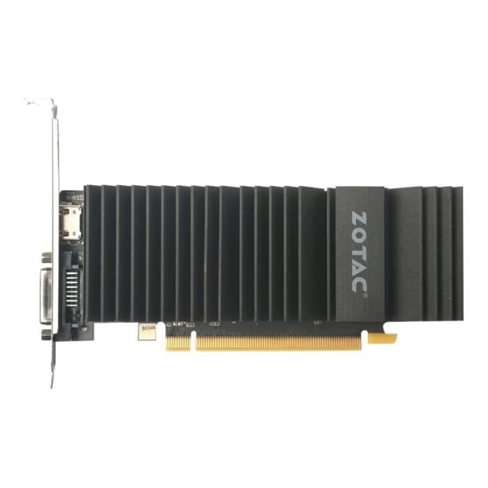 Carte graphique - ZOTAC - GeForce GT 1030 - 2 Go GDDR5 - PCIe 3.0 - DVI HDMI