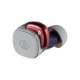 Écouteurs True Wireless Audio-Technica ATH-SQ1TW Navy Red - Bluetooth 5.0 - Autonomie longue - Confort supérieur-1