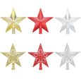 Boule de noel,Décorations de noël de 20cm, pendentif étoile à cinq branches, pour décoration de sapin de noël, fournitures - Type C-1