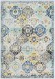 SURYA Tapis de Salon à Poils Courts Doux Vintage Oriental INES 160x220cm Multicolore/Bleu-1