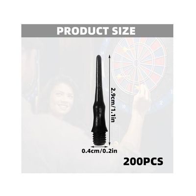 Lot De 200 Pointes Flechettes Plastique Souples 2BA – Résistantes, Anti-Cassure, Idéales Pour Jeux Intérieurs & Extérieurs
