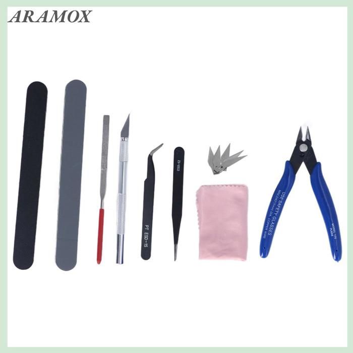 WMYCONGCONG Lot de 24 outils de base compatibles avec Gundam Modeler pour voiture Gundam Model Assemblage, réparation et fixation de bâtiments WMYCONGCONG Lot de 24 outils de base compatibles avec Gundam Modeler pour voiture Gundam Model Assemblage, réparation et fixation de bâtiments