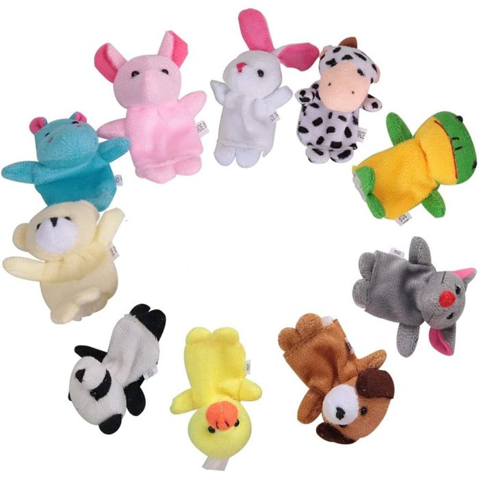 Marionnettes à doigts faites main au crochet animaux amigurumi jouets cadeaux pour enfants - France