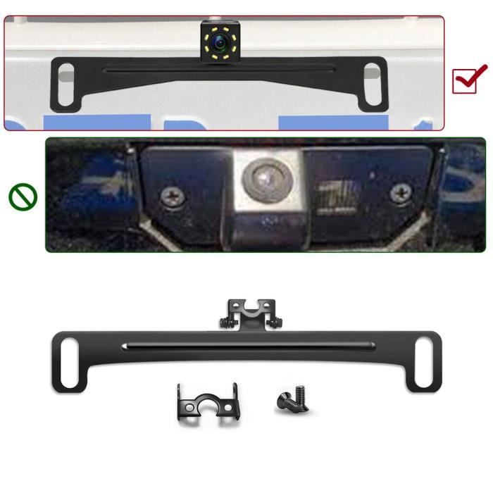 Support universel de plaque d'immatriculation pour caméra de recul de voiture, Accessoires de montage pour ré - Auto