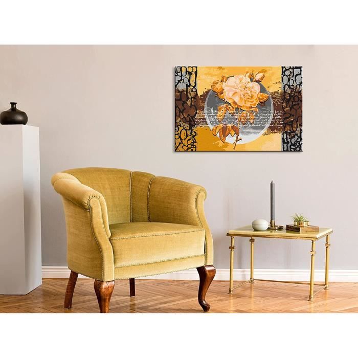 XCLTLSM peinture numero adulte disney,fleur de marguerite,Kit de Bricolage  Peinture à l'huile sur Toile avec Acrylique et Pinceaux,40x50cm
