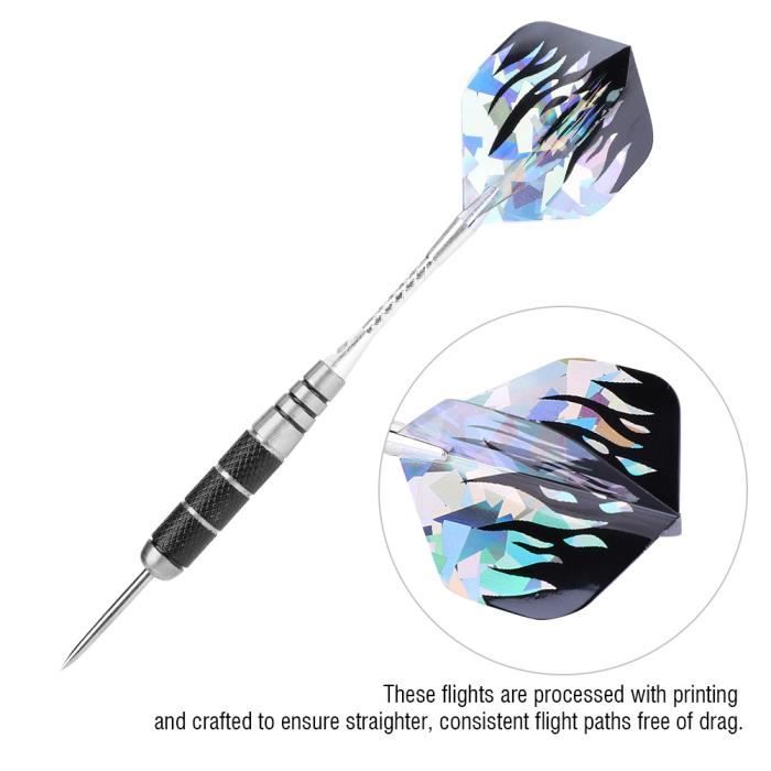 Oladwolf Fléchettes Lot de 3 fléchettes 26 g Pointe Acier Barils de tungstène Professionnel Arbres Dart en Aluminium 12 tiges PVC Oladwolf Fléchettes Lot de 3 fléchettes 26 g Pointe Acier Barils de tungstène Professionnel Arbres Dart en Aluminium 12 tiges PVC
