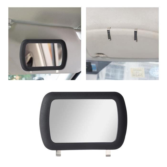 Miroir de courtoisie de pare-soleil de voiture, Rétroviseurs intérieurs HD,  Miroir de maquillage avant à clip - Cdiscount Auto
