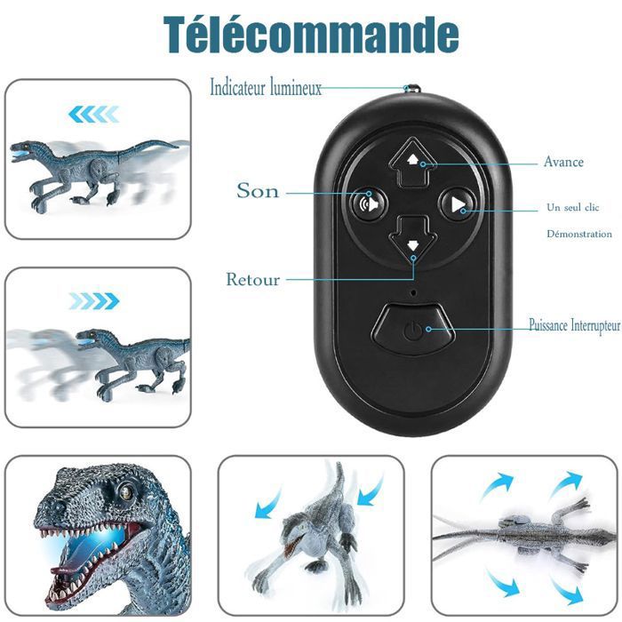 Dinosaure Télécommandé, Enfant Jouet Animaux Téléguidé, RC Démonter Dinosaure Télécommandé, Enfant Jouet Animaux Téléguidé, RC Démonter