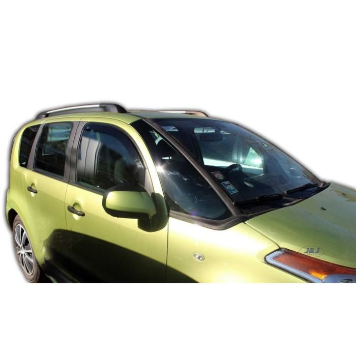Déflecteurs De Vitres HEKO Pour Honda Jazz III 2008-2015 - 4 Pièces, Teintés Gris Fumé