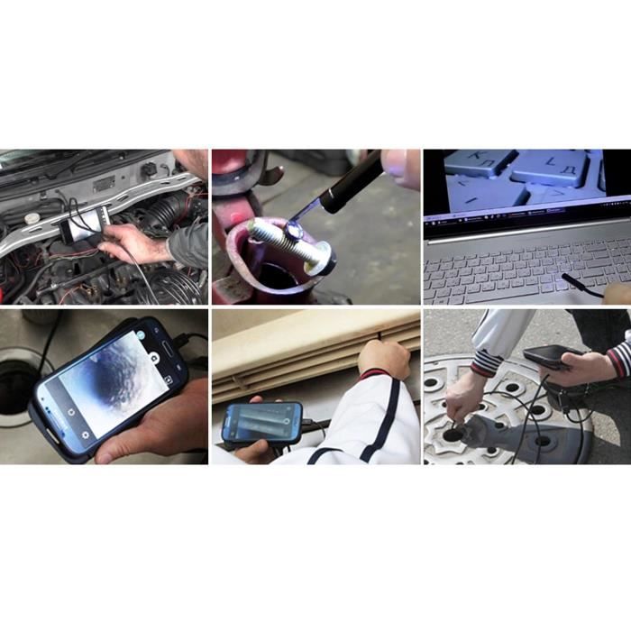 Caméra D'inspection étanche Sans Fil WiFi Endoscope 720P Pour Téléphone  1.5m 1,5 m Hellery - Cdiscount Appareil Photo