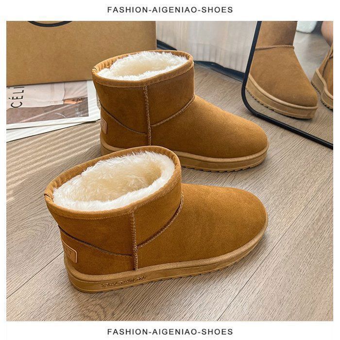 Bottes D'hiver Femme Alpine à Lacets - Mi-mollet, Fourrure Noire - Taille US 8 - Occasion