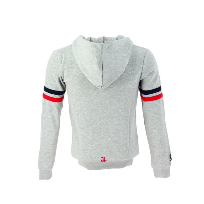 Sweat à capuche Justice League PSG ZIP MBAPPE FLASH Junior Gris