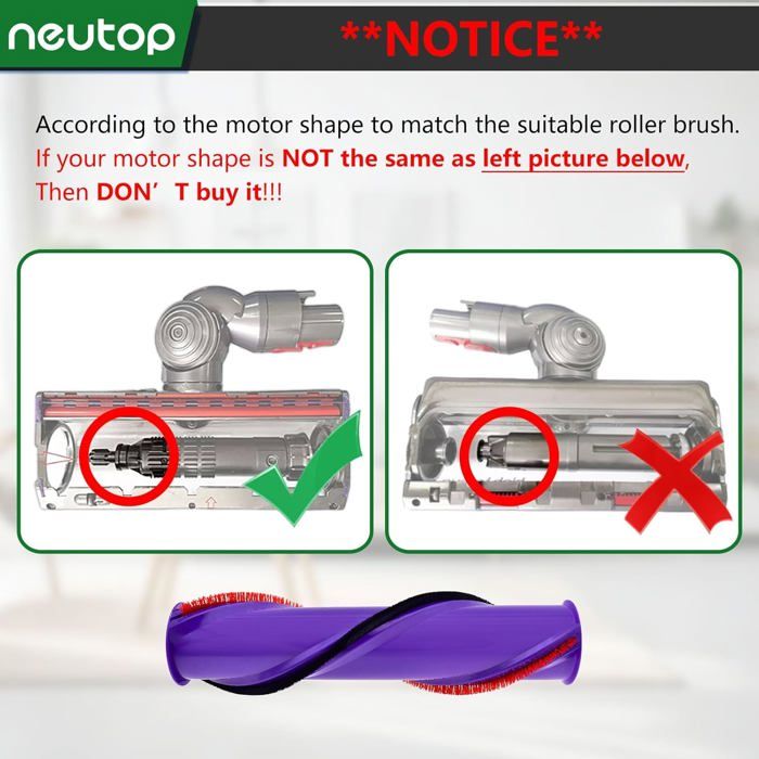 Brosse Rouleau De Rechange Pour Aspirateur JONR S20 Pro - Compatible Modèles Secs Et Humides - Lot De 2 - Nettoyage Efficace - 5