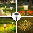 Lampes Solaires de Jardin - JINZDASU - Lot de 6 - LED Blanc Chaud - Acier Inoxydable et Verre-3