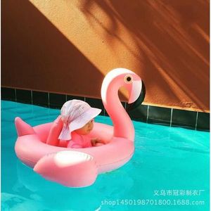 Bouée Flamant Rose Paillettes – Anneau Gonflable 72 Cm – Piscine Plage – Résistance 40-80 Kg – Fun Été Enfants Adultes