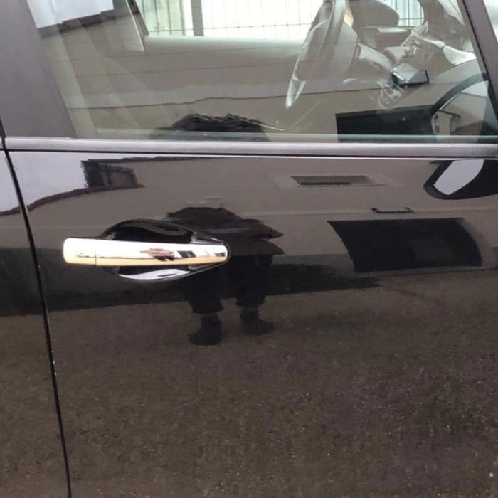 Housses Poignée Porte Peugeot 3008 2010-2014 - ABS Chrome, Protection Et Décoration - Autocollant 3M, Set 8 Pièces