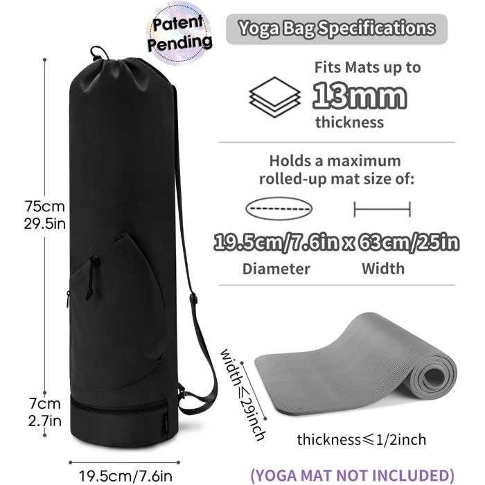 Sac de tapis de yoga - Petit modèle