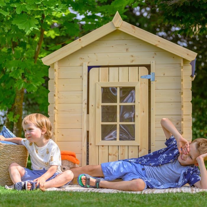 Cabane en bois pour enfants M570 - 105 x 105 cm