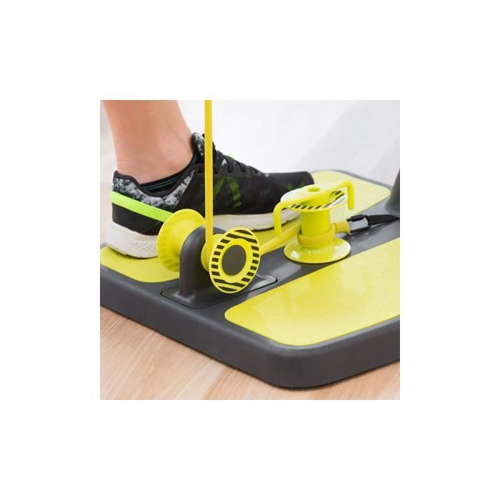 Plateforme de musculation fitness - Sport 404 - Fessiers, jambes et bras -  Noir et jaune - Cdiscount Sport