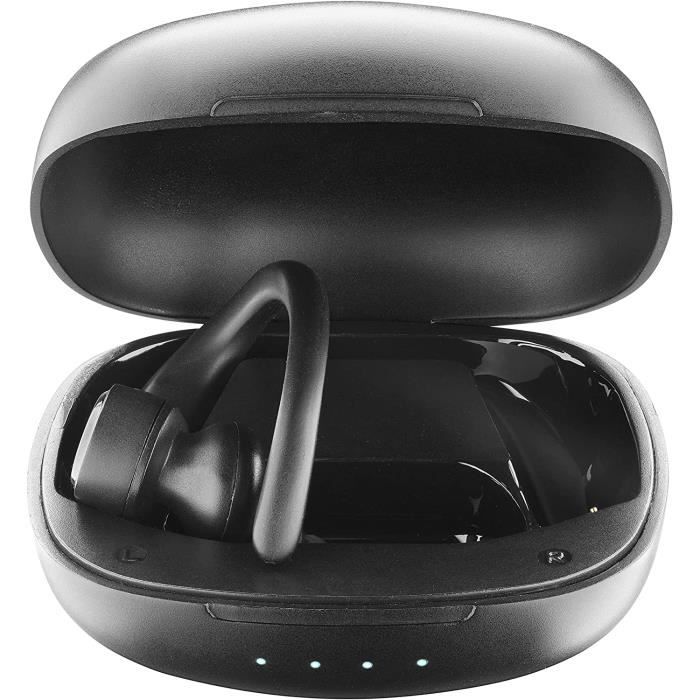General - Casque Bluetooth avec micro, magnétique, léger et confortable  sans fil tour de cou, super longue endurance, écouteurs de sport étanches  IPX pour la salle de sport à domicile(noir) - Ecouteurs