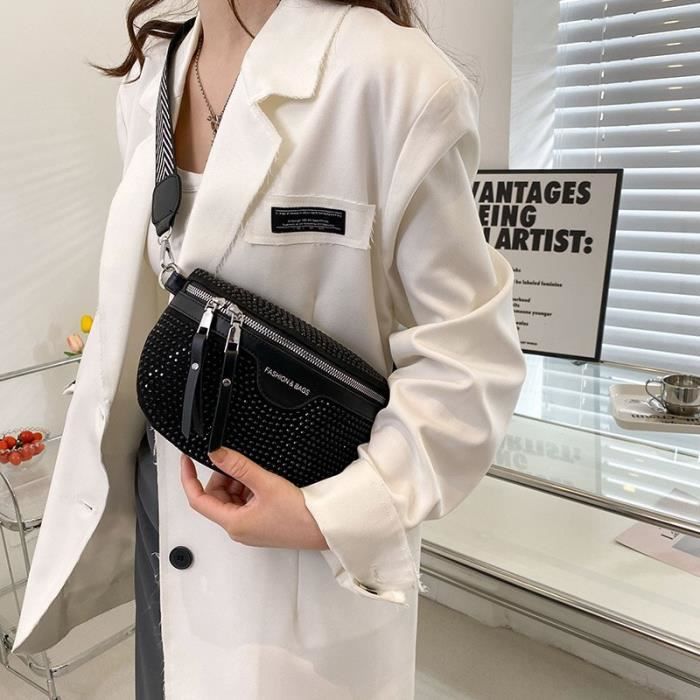 Sac banane strass sale