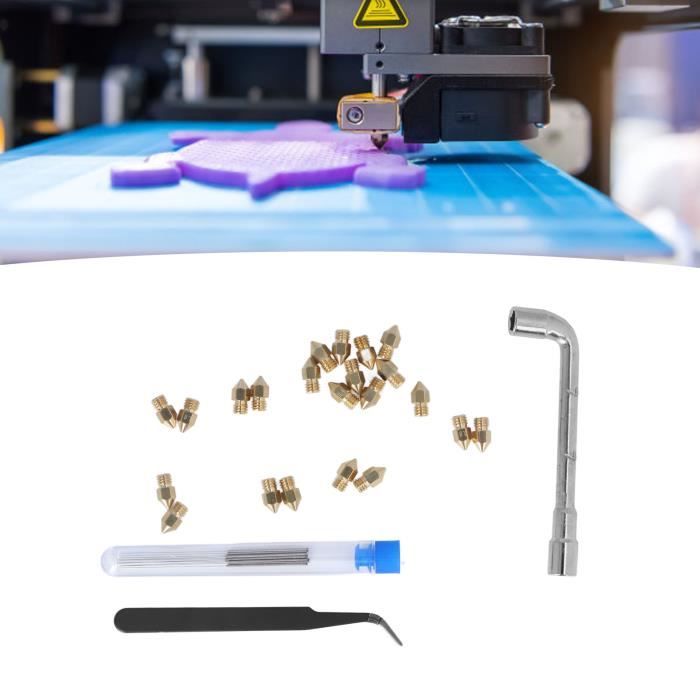 Minifinker Kit de nettoyage de buse d’imprimante 3D Kit de nettoyage de buses d