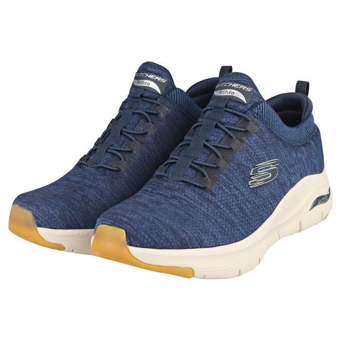 Basket skechers homme 2024 bleu