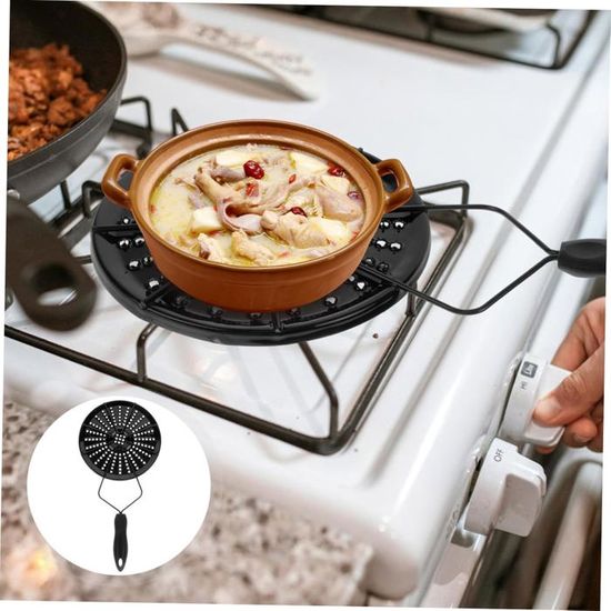 Ragyzity Plaque diffuseur de chaleur pour cuisinière à gaz, réducteur de flamme, plaque de cuisson antiadhésive, plaque adaptateur à induction, plaque d'adaptation à économie d'énergie, diffuseur de