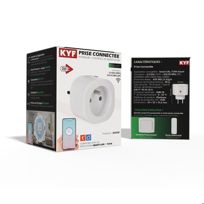 Lot De 6 Prises Connectées WiFi GSE - Domotique Facile - Neuves