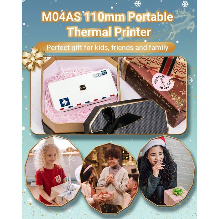 Phomemo M03 Imprimante Portable - Imprimante Photo Thermique, Impression Instantanée Noir et Blanc 80 mm, Compatible avec Téléphone et Tablette, pour Journal, Photos, Listes - Violet Phomemo M03 Imprimante Portable - Imprimante Photo Thermique, Impression Instantanée Noir et Blanc 80 mm, Compatible avec Téléphone et Tablette, pour Journal, Photos, Listes - Violet