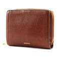 Fossil Portefeuille Zippé Logan RFID Femme - Cuir 19,7 Cm X 10,2 Cm