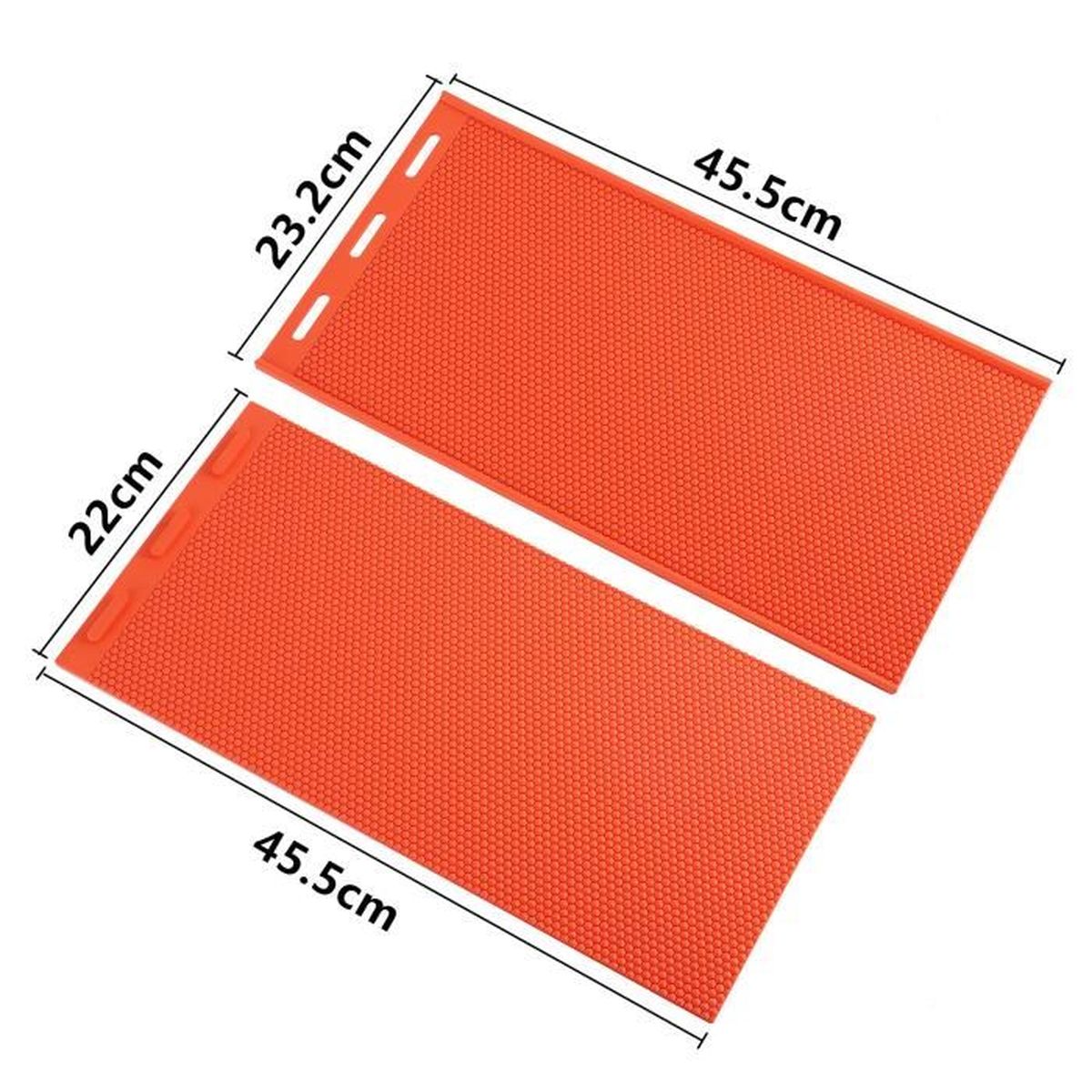 2 Feuilles De Cire D'abeille En Silicone - Moule à Relief 5.4mm Pour Apiculture, Réutilisable, Pliable
