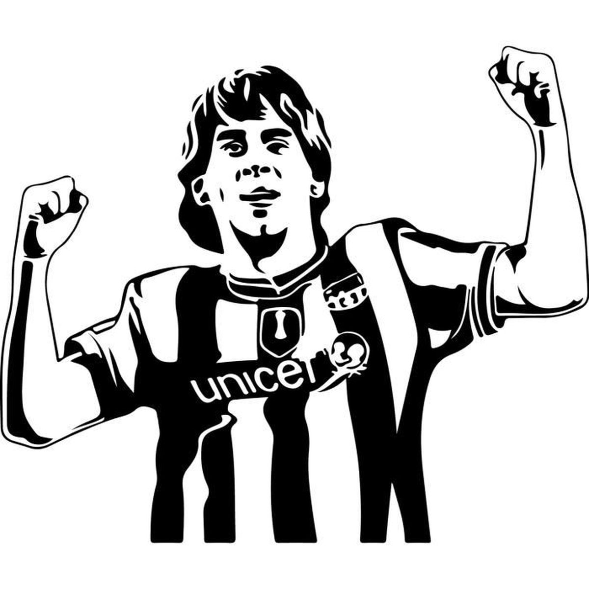 Sticker Football 131 Lionel Messi - 68x57 cm - Achat / Vente stickers - Cdiscount