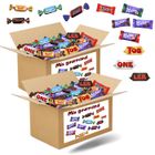 PRO DISTRI Mix gourmand - Assortiment de 2x100 mini chocolats Mars, Snickers, Bounty, Twix, Milka, Daim, Toblerone - 1,5 kgs