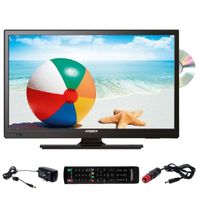 Téléviseur LED 19" ANTARION avec DVD intégré pour Camping Car - Résolution HD 1366 x 768 pixels