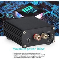 DollaTek 100W Mini amplificateur de Puissance pour subwoofer TPA3116D2 Audio HiFi Amp - Noir