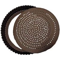MOULE A TARTE TOURTIERE PERFOREE CANNELLEE FOND AMOVIBLE REVETEMENT ANTI ADHERENT 30 CM - GOBEL