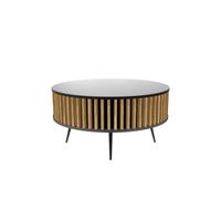 REMO - Table basse ronde style moderne salon - 90x46 cm - Table à café