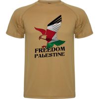 T-shirt Palestine "L'AIGLE DE PALESTINE" | Tee shirt sable "FREEDOM PALESTINE" du S au XXL