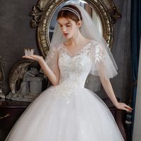 Robes de mariée légères 2020 nouvelle super fée tempérament mince simple rêveuse sen système français une épaule robe pri