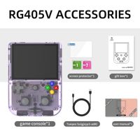 Console de jeu portable rétro 256G, double système Android + jeu, capteur gyroscope à six axes, projection d'écran sans fil, violet