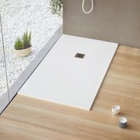 Receveur de douche SANITA Logic - 180 x 100 cm - Blanc - Léger et facile d'entretien