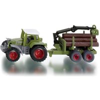 Tracteur avec remorque forestière - SIKU - Fendt - Jouet pour enfant de 3 ans et plus - Utilisation extérieure