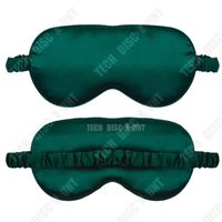 TD® Lunettes de sommeil à ombrage en soie de simulation Double face lunettes de voyage respirantes de couleur unie 100 soie de