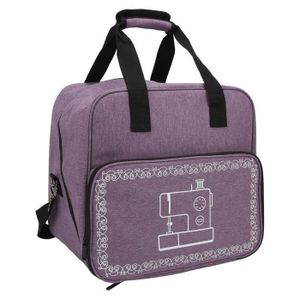 Sac De Transport Pour Machine à Coudre Et Surjeteuse - Poches De Rangement, Poignées, Violet, Taille Unique