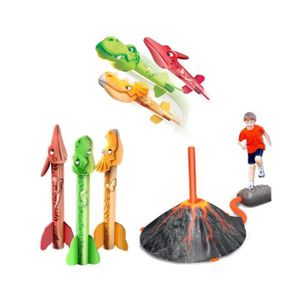 Wstbspsm Lance-roquettes Jouet pour Enfants, Lance-roquettes à Sauter avec  fusées en Mousse et Lance-roquettes à air Jouet, Cadeaux de Jouets